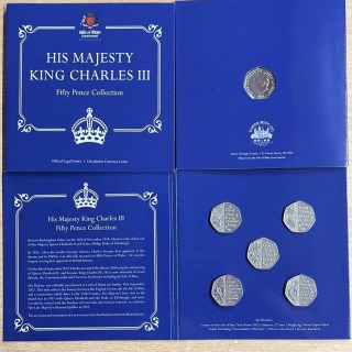 King Charles III 2023 50p Coin Collection